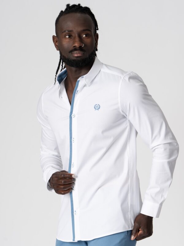 CAMISA SMK BRANCA TURQUESA