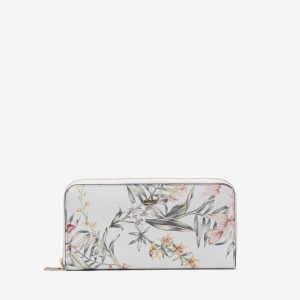 Porta-Moedas Floral Aquarela Grande