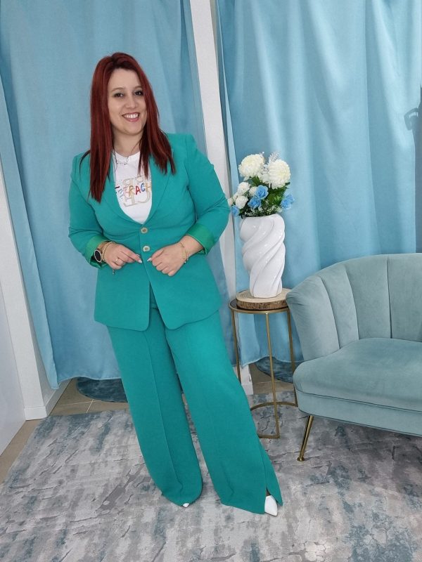 Blazer Verde Esmeralda Silvina Campos - Image 5