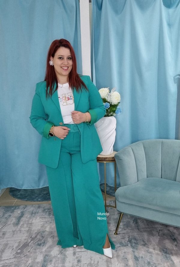 Blazer Verde Esmeralda Silvina Campos - Image 3