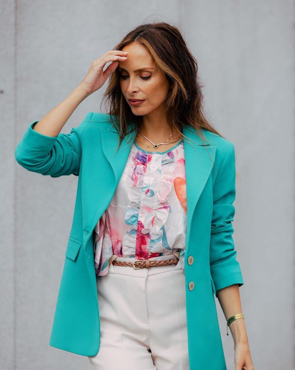 Blazer Verde Esmeralda Silvina Campos - Image 8