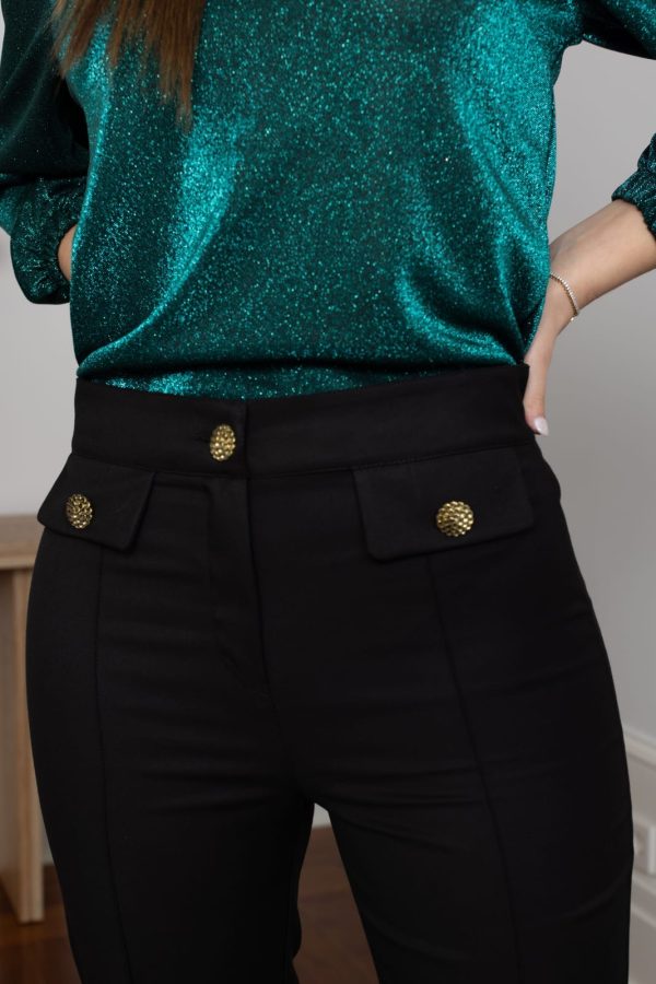 CALÇA PRETA SEISSA COM PALAS - Image 3