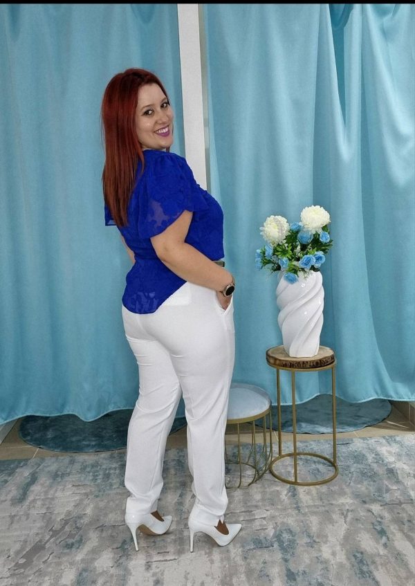 Calça clássica com cinto elástico FERRACHE - Image 2