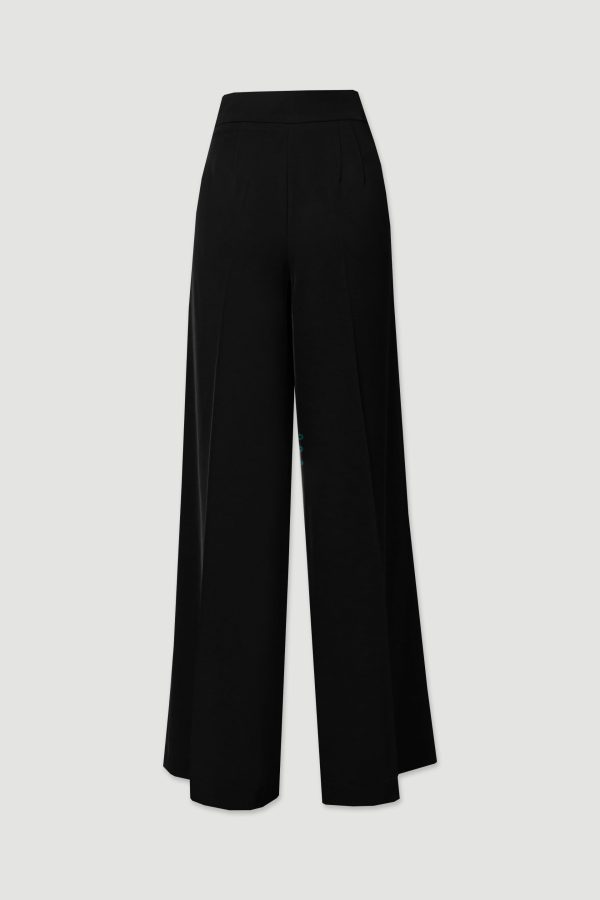 Calça pantalona com pinças na frente Ferrache - Image 6