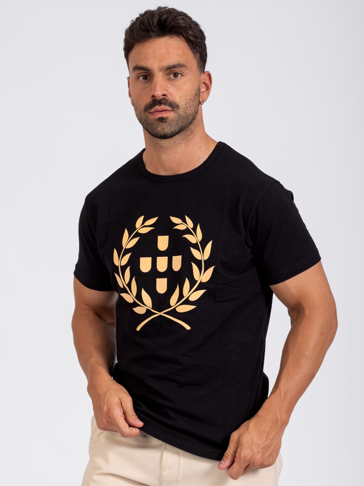 T-SHIRT SMK ESPIGAS DOURADAS