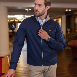 Parka azul marinho Seissa