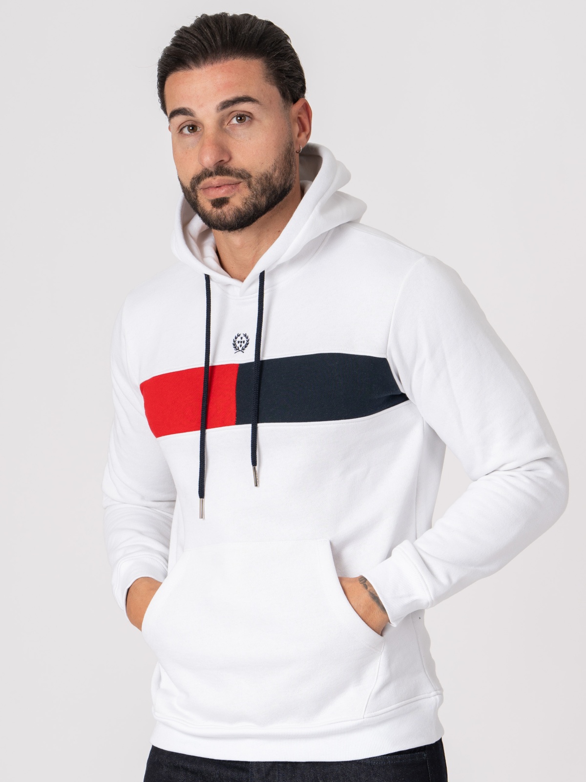 SWEAT SMK BRANCO VERMELHO MARINHO