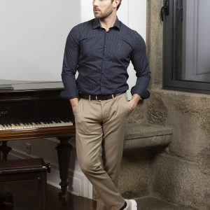 Camisa azul marinho Seissa