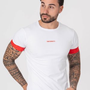 T-SHIRT SMK BRANCO VERMELHO