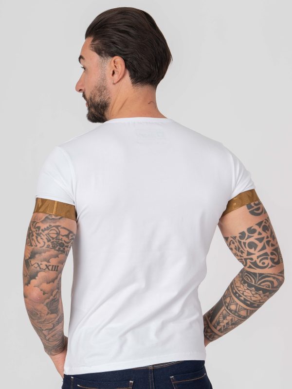 T-SHIRT SMK BRANCO CAMEL - Image 3