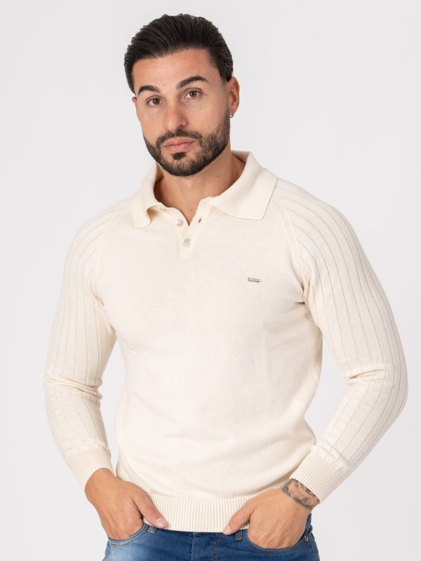 Camisola de malha com gola e botões SMK - Image 3