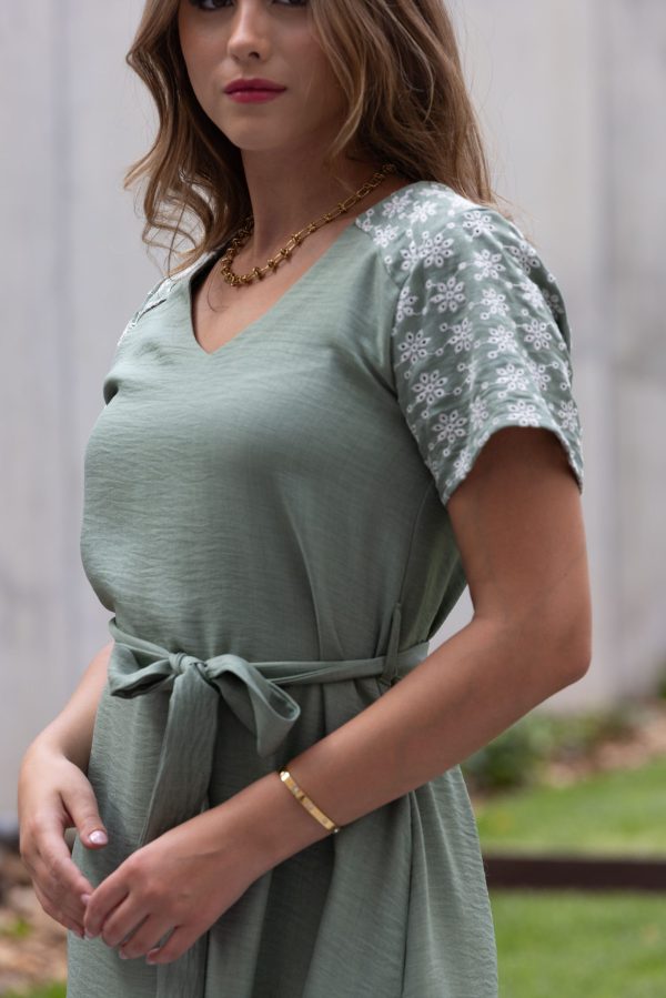 Vestido verde comprido Seissa - Image 4