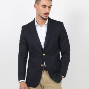 Blazer liso com botões dourados Suits Inc