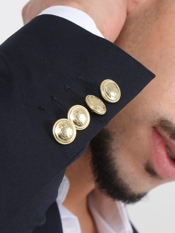Blazer liso com botões dourados Suits Inc - Image 3