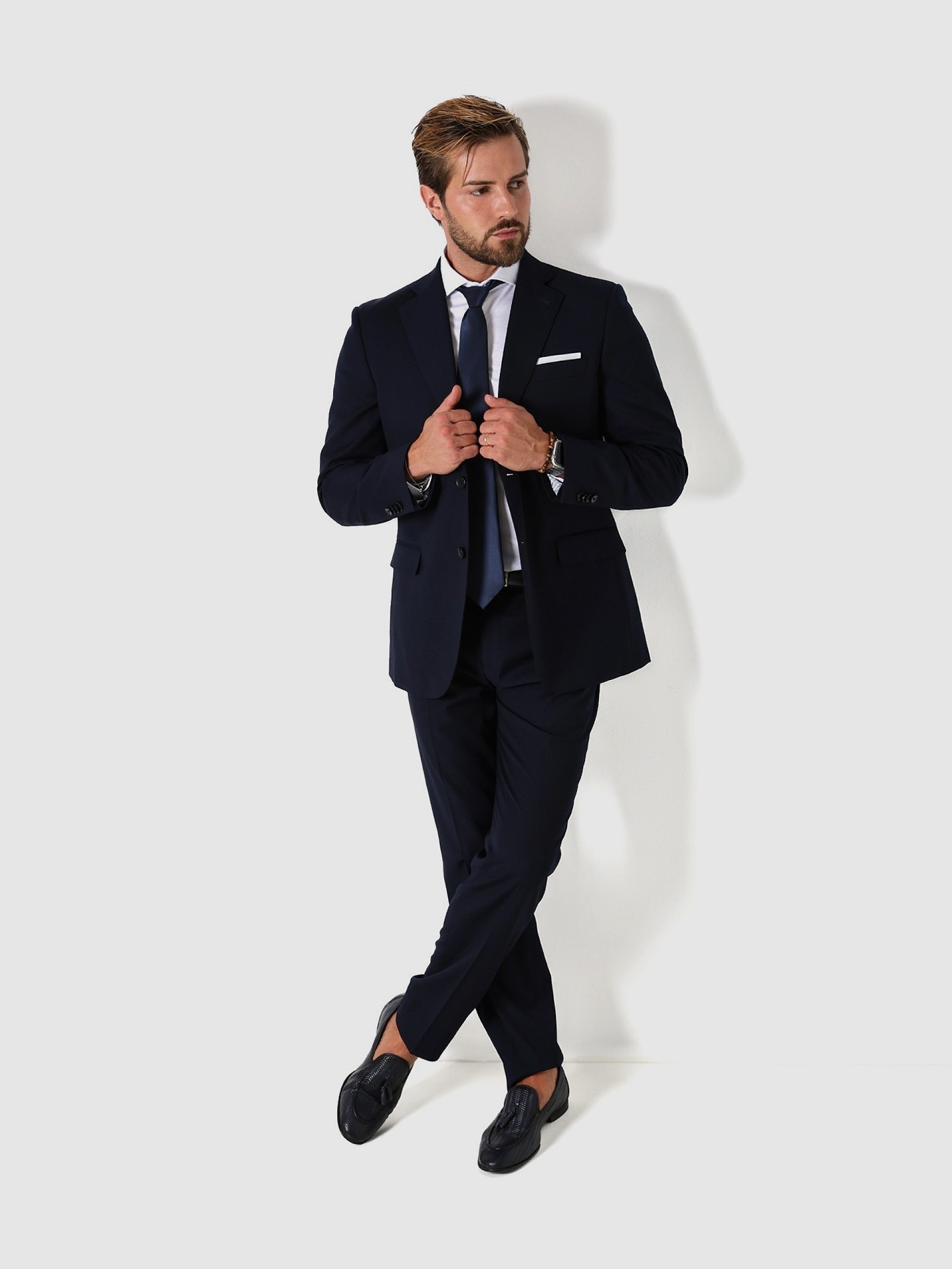 Fato liso elegante regular fit Suits Inc