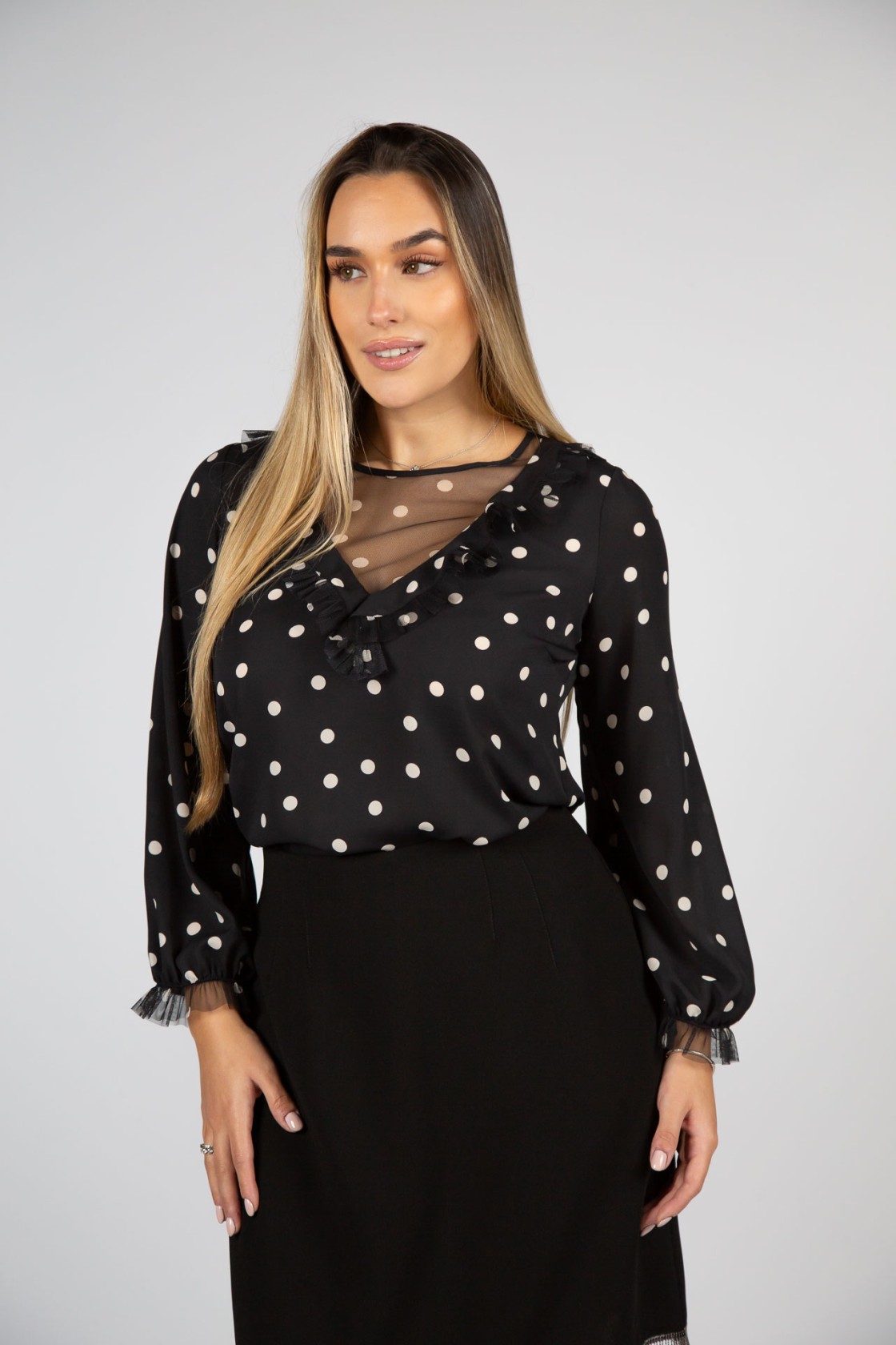 Tunica de bolinhas Silvina Campos