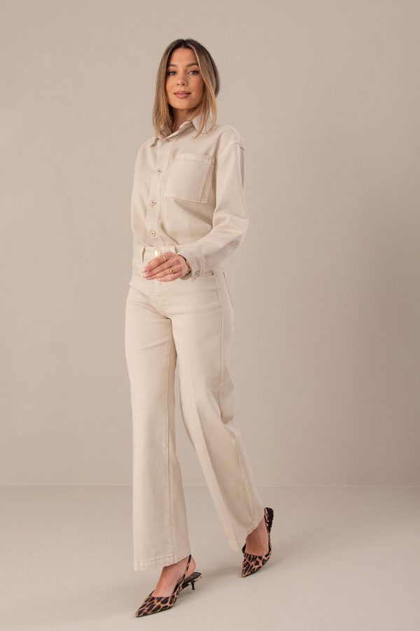 Straight Jeans com mistura de algodão - Image 5