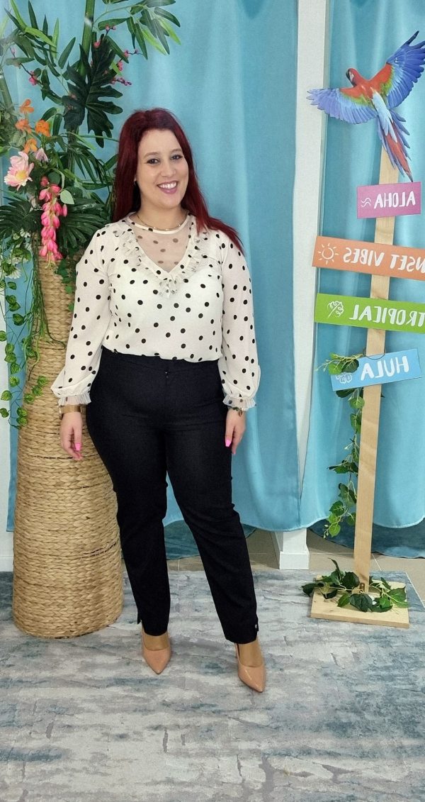 Tunica Bege de bolinhas Silvina Campos - Image 3