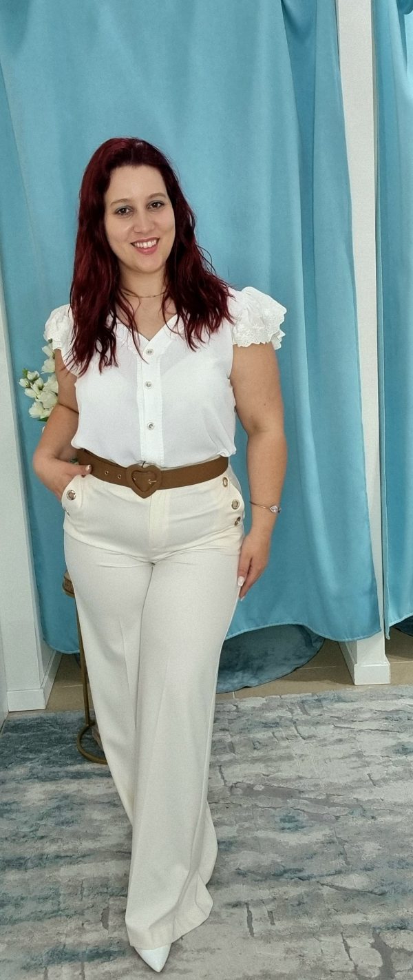 CALÇA PANTALONA PÉROLA SILVINA CAMPOS