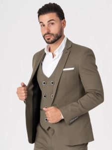 Blazer smk verde kaki clássico - L