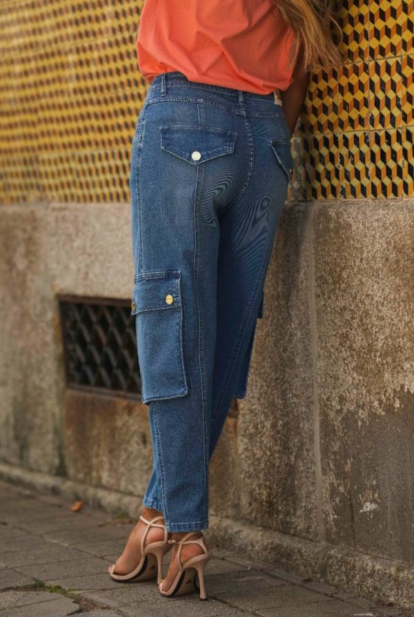 Calça de ganga slouchy slim - Image 3