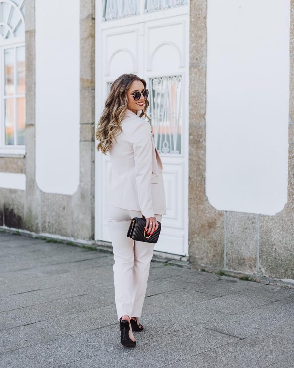 Blazer bege Silvina Campos - Image 3