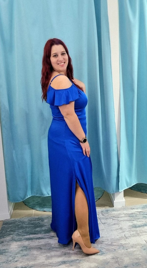 Vestido azul royal cerimónia - Image 4