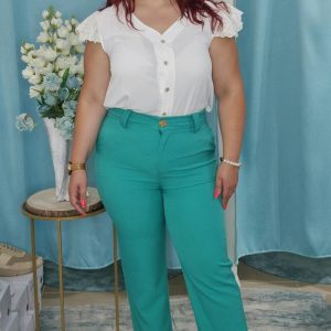 Calça verde d'água Seissa