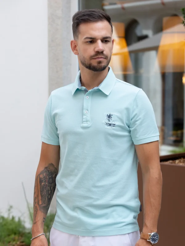 Pólo azul bebé seissa