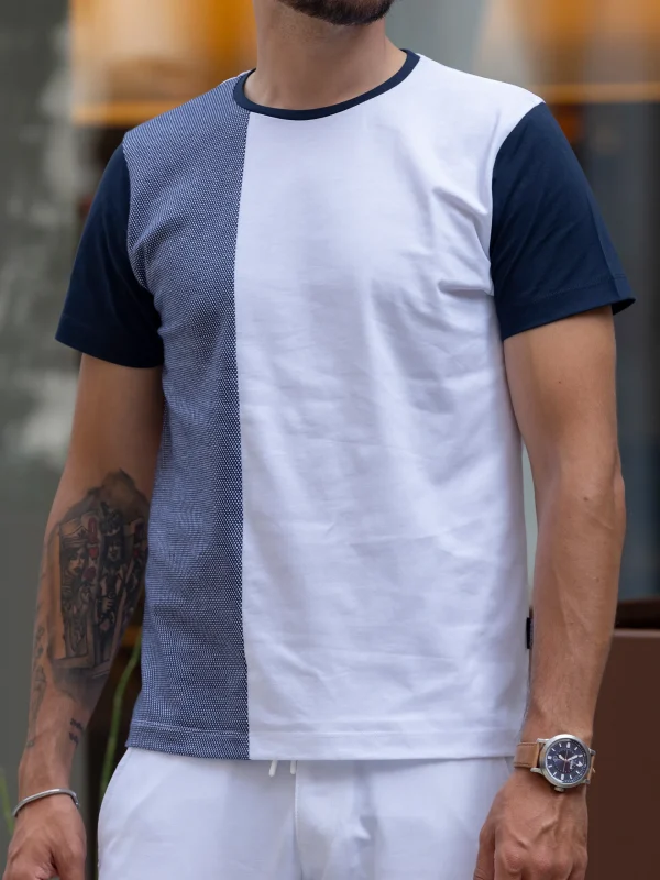 T-shirt branca com azul Seissa - Image 2