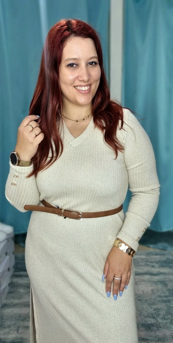 Vestido de malha brilhante - Image 4