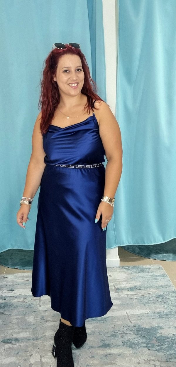 TOP AZUL ACETINADO SILVINA CAMPOS - Image 5